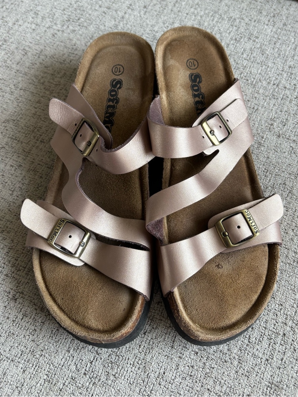 Softmoc Slip On Sandals Size 10